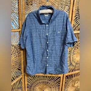 Weatherproof Casual Blue Button Down Shirt